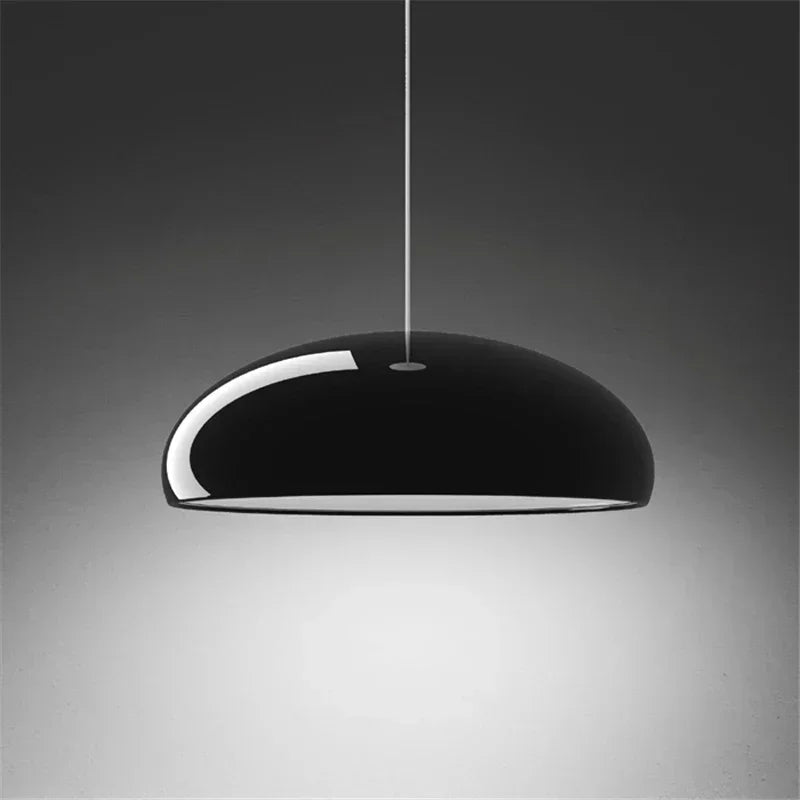Axyaa Round LED Pendant Chandelier, Aluminum Lampshade, Modern Nordic Design