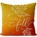 Axyaa Maple Leaf Autumn Pillowcase 35X35cm - Farmhouse Home Decor