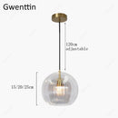 Axyaa Modern Nordic Glass LED Pendant Light for Stylish Home Decor