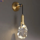 Axyaa Crystal LED Wall Lights Modern Copper Nordic Indoor Decor Wandlamp