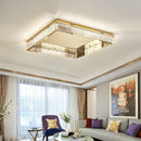 Axyaa Crystal LED Square Ceiling Light for Home Decor & Living Room