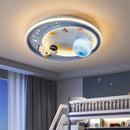 Axyaa Moon Astronaut LED Ceiling Light for Kids Room Decor