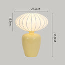 Axyaa Meringue Desk Lamp with Colorful Silk Shade