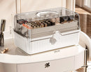 Axyaa 3-Layer Plastic Craft Organizer Box with Handle