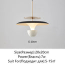 Axyaa UFO Pendant Light Saucer Design LED Hanging Lamp for Home Decor