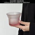 Axyaa Gradient Color Stripe Glass Cup for Coffee, Cold Drinks, Latte - 200ML
