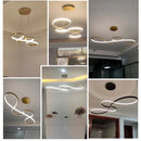 Axyaa LED Chandelier: Minimalist Nordic Design for Dining Room, Kitchen, Office and Bar Decor