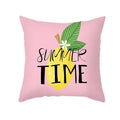 Axyaa Summer Fruit Polyester Cushion Cover - Small Fresh Tropical Plants Pillowcase