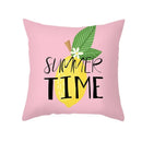 Axyaa Summer Fruit Polyester Cushion Cover - Small Fresh Tropical Plants Pillowcase