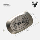 Axyaa American Style Tin Plate for Outdoor Dining