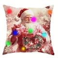 Axyaa LED Christmas Pillowcase - Santa Claus Fawn Design for Festive Home Decor