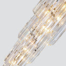 Axyaa Gold Crystal Pendant Chandelier for Duplex Building Staircase