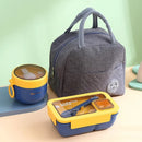 Axyaa Portable Microwaveable Kids Lunch Box Set with Insulated Bag