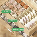 Axyaa Clothing Storage Organizer for Underwear, Bras, Socks, Scarves - Wardrobe Drawer Boxes