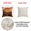 Axyaa Halloween Horror Linen Pillowcase 45x45cm Sofa Cushion Cover