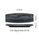 Axyaa Ceramic Sushi Plate Set - Stylish Tableware for Sashimi, Dim Sum, and Barbecue