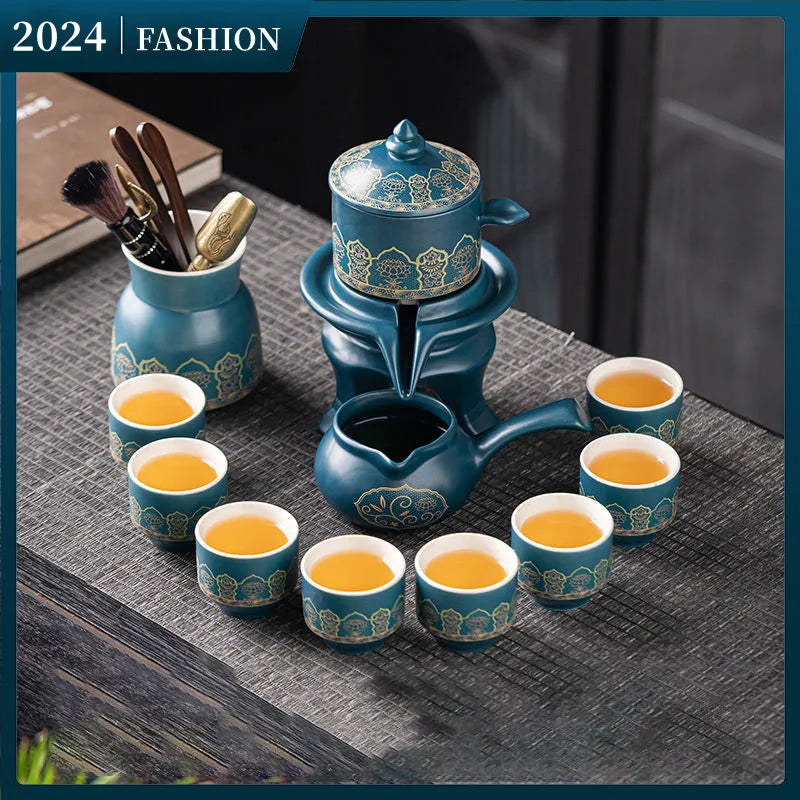 Axya™ Chinese Kung Fu Tea Set: High-grade Bone Teapot & Tea Cup Set