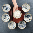 Axya Ceramic Noodle Soup and Dessert Bowl Set - Retro Korean Tableware