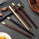 Axyaa Premium Wooden Chopsticks Box - Portable Single-Serving Cutlery Holder