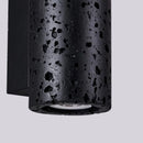 Axyaa Black Travertine Stone LED Wall Lamp Vintage Industrial Stair Light