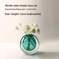Axyaa Glass Vase: Elegant Decor for Living Room, Dining Table, Fresh Flowers & Hydroponics