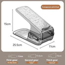 Axyaa Double-layer Adjustable Shoe Slots Cabinet for Closet Organization