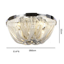 Luxury Tassel Chandelier for Hotel Villa Stairs by Axyaa