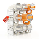 Axyaa Stackable Water Bottle Organizer for Cabinet & Fridge
