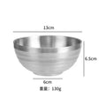 Axyaa Double Layer Rice Bowl for Kids and Adults - Stainless Steel Soup Fruit Bowl