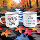 Axyaa Atsem Top Mug | Enamel Coffee Cup School Gifts