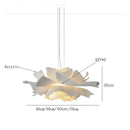 Axyaa White Flower Chandelier for Modern Living Room and Bedroom