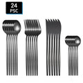 Axyaa Stainless Steel Outdoor Travel Tableware Set - 24pcs