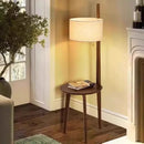 Axyaa Nordic Wood Floor Lamp with Giraffe Design - LED Standing Lamp for Living Room