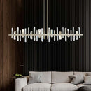 Axyaa Modern Copper Chandelier with Glass Shade