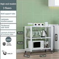Axyaa Multi-layer Folding Storage Rack with Wheels