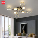 Axyaa Dimmable Pendant Light with APP Remote Control, Hanging Chandelier Ceiling Lamp
