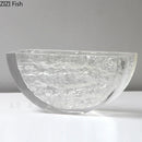 Axyaa Ice Texture Vase, Desk Decoration, Floral Arrangement, Aesthetic Room Decor