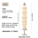 Axyaa Silk Cloth Art Floor Lamp with LED Light for Hotel Decor Lighting