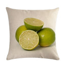 Axyaa Pineapple Orange Fruit Plant Linen Pillowcase 45*45cm