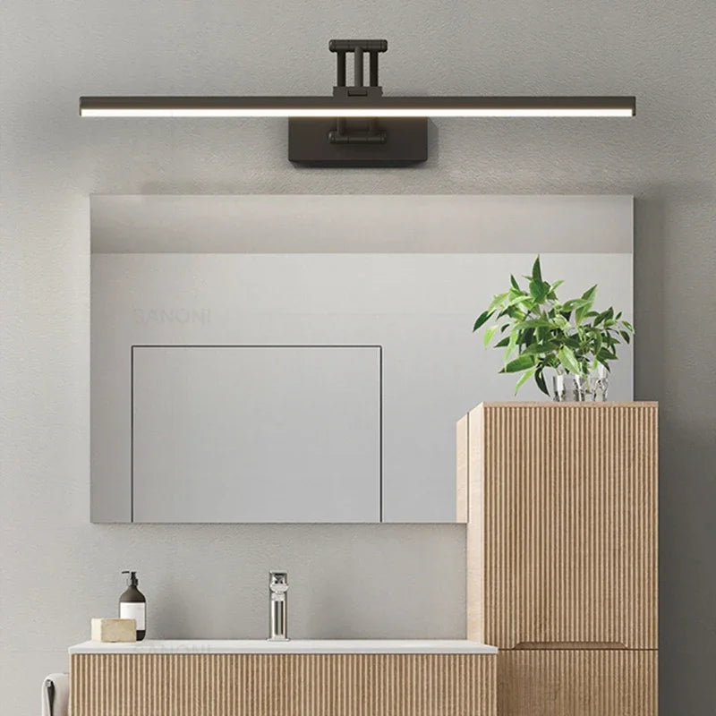 Axya LED Bathroom Mirror Lamp in Black/White Finish