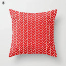 Axyaa Geometric Pillow Case: Modern Red Design for Home Decor