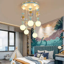 Axyaa Modern Minimalist Kids Room Pendant Light for High-end Bedroom Decor