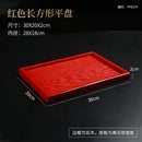 Axyaa Wooden Chinese Wedding Tray Set Home Decor Chopsticks Dry Tea Tray