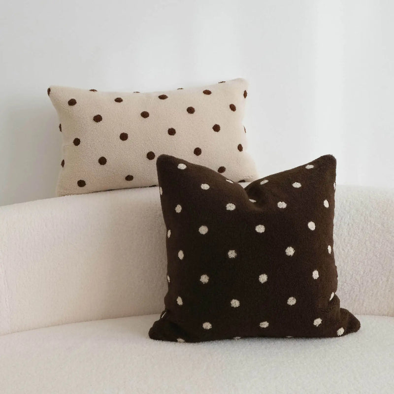 Axyaa White Nordic Pillow Cover for Living Room Sofa, Cute & Stylish Home Decoration
