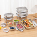 Axyaa Stainless Steel Fresh-keeping Box with Lid - Portable Food Storage Box