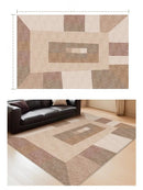 Axyaa Retro Style Large Area Rug, Soft Fluffy Living Room Bedroom Carpet