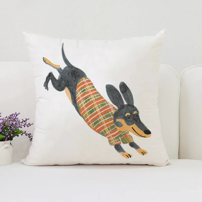 Pablo Picasso Wiener Dog Pillowcase for Modern Home Decor by Axyaa