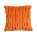 Axyaa Orange Arrow Faux Fur Cushion Cover - 45x45cm
