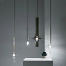 Axyaa Glass Tube Pendant Light: Modern Minimalist LED Lamp for Staircase, Restaurant, Bar & Bedroom