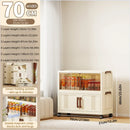 Axyaa 2-Door Foldable See-Through Storage Cabinet